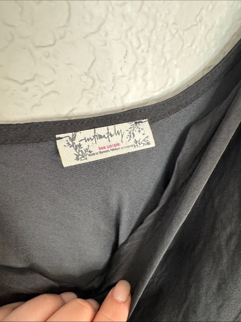 Free People Slip Dress Side Ruching Black Sz Small Spaghetti Strap Day to Night - Picture 4 of 10